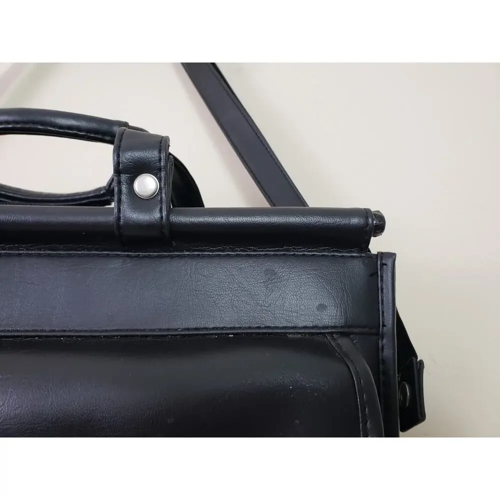 Solo Genuine Leather Messenger Shoulder Briefcase Men's Laptop Travel